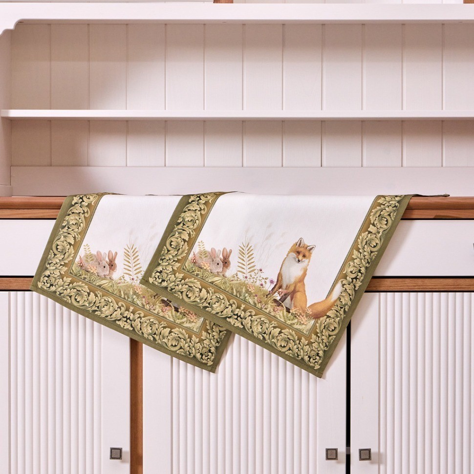 Набор полотенец из 2хшт "охота",40х60см, 100% хлопок, лиса Lefard (850-751-61)