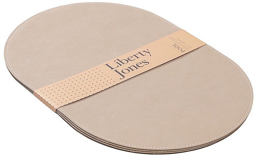 Набор из 4-х двухсторонних сервировочных салфеток pool, 30х45 см, зеленый/бежевый (78745)