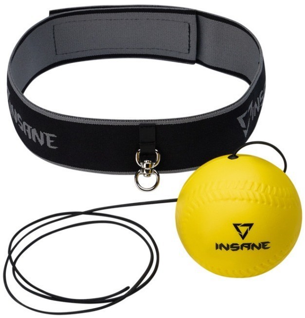 Мяч боевой INSANE IN23-FB103 на резинке, желтый (2109129)