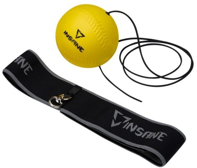 Мяч боевой INSANE IN23-FB103 на резинке, желтый (2109129)