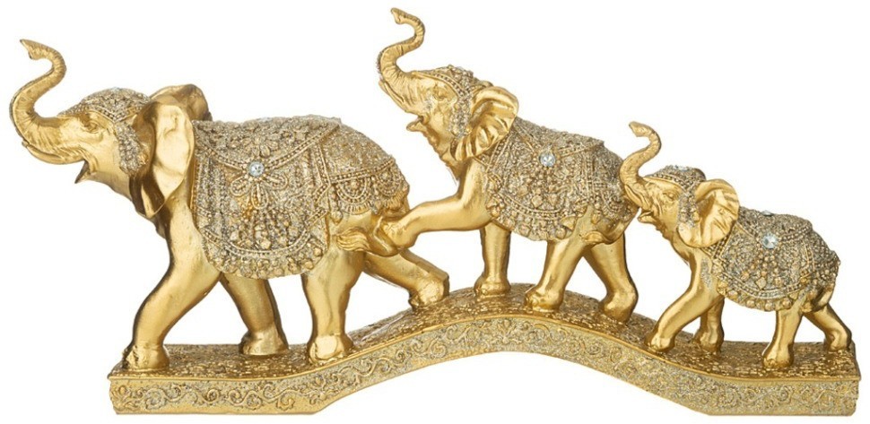 Фигурка декоративная "три слона" 33,4*6,9*16 см Lefard (146-1777)