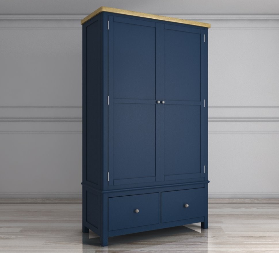 Шкаф двухстворчатый в стиле Кантри Jules Verne с ящиками арт JV28ETGB-ET