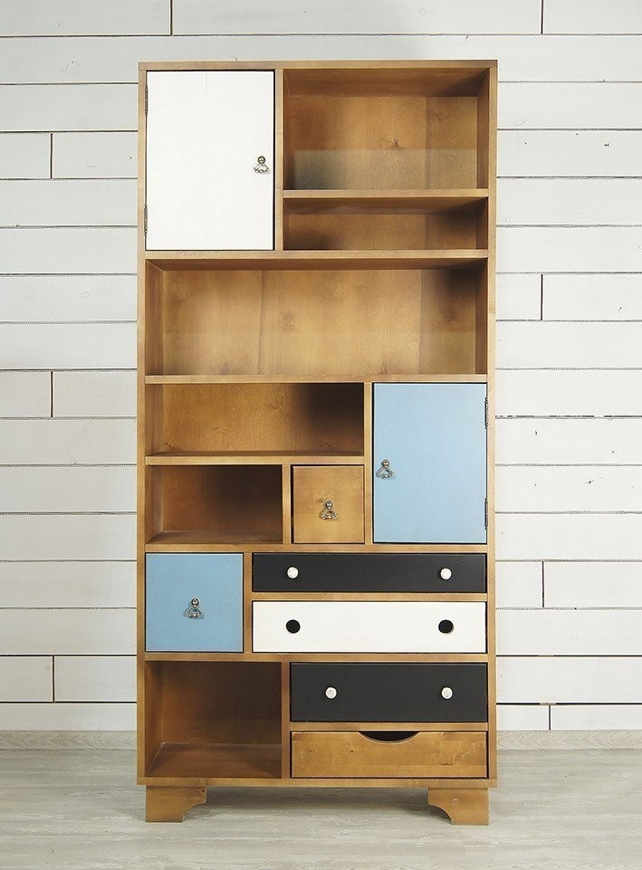 Стеллаж Aquarelle Birch арт RE-17ETG/4-ET