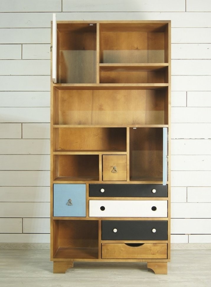 Стеллаж Aquarelle Birch арт RE-17ETG/4-ET