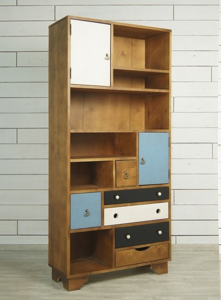 Стеллаж Aquarelle Birch арт RE-17ETG/4-ET