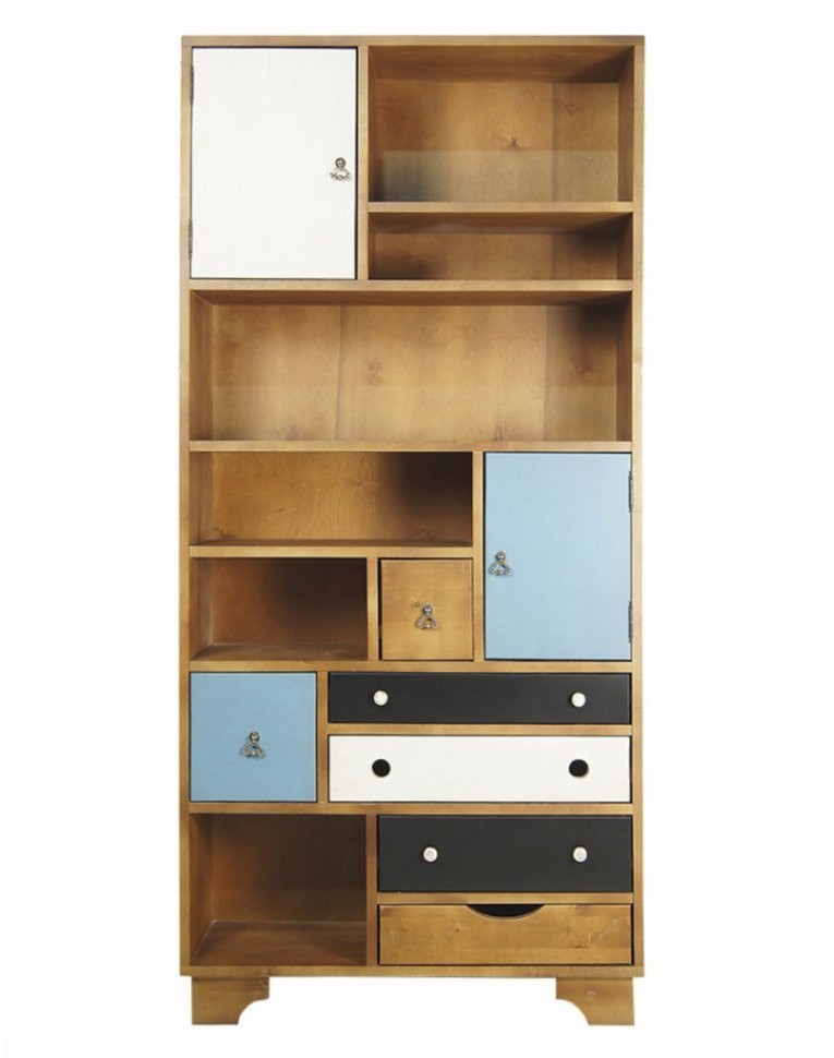 Стеллаж Aquarelle Birch арт RE-17ETG/4-ET