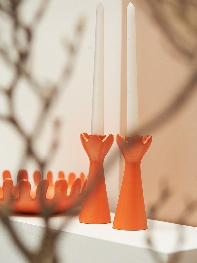 Подсвечник laminaria, 15 см, апельсиновая цедра (78633)