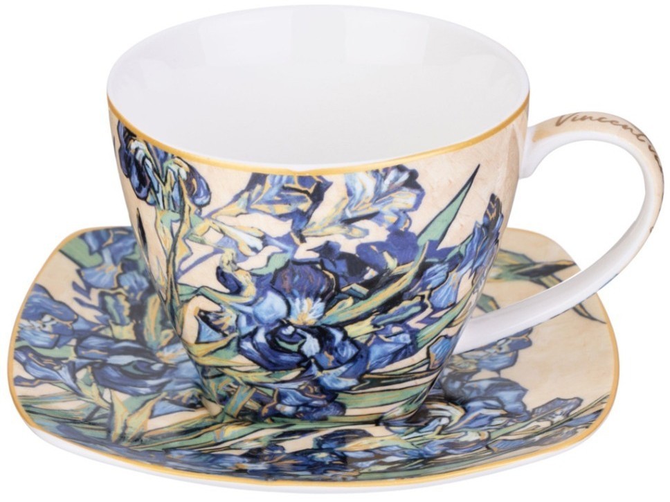 Чайный набор lefard "ирисы" (в. ван гог) на 4 пер. 8 пр. 250 мл (104-1019)