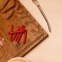 Доска разделочная прямоугольная 37х25х1,8 см деревянная, дуб ДЧ-018/2