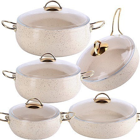 Набор посуды 10пр 3+3+4+4,5+7 лMB (40424)