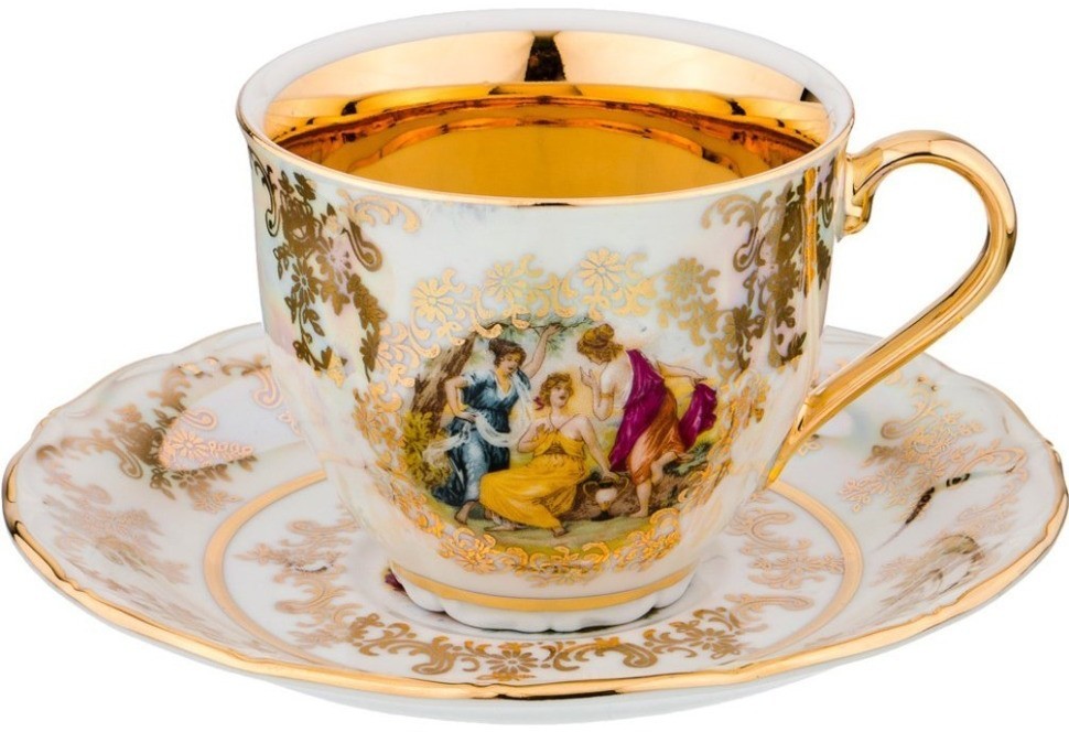 Чайный набор "мадонна" на 6 персон 12 пр. 250 мл. G.Benedikt. (662-687)