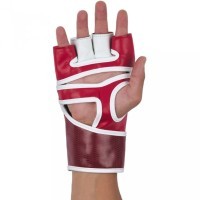 Перчатки для MMA EAGLE, ПУ, красный, S (1743558)