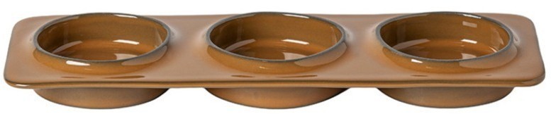 Менажница 1ABD281-CAR(1ABD281-01816I), керамика, DARK  CARAMEL, Costa Nova