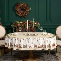 Скатерть  овальная  &quot;щелкунчик&quot; ,140х300см ,бежевый ,100%хлопок ,твил Lefard (850-757-42)