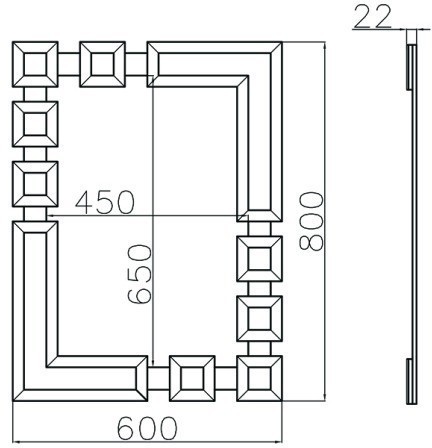 Зеркало 60*80см (TT-00001696)