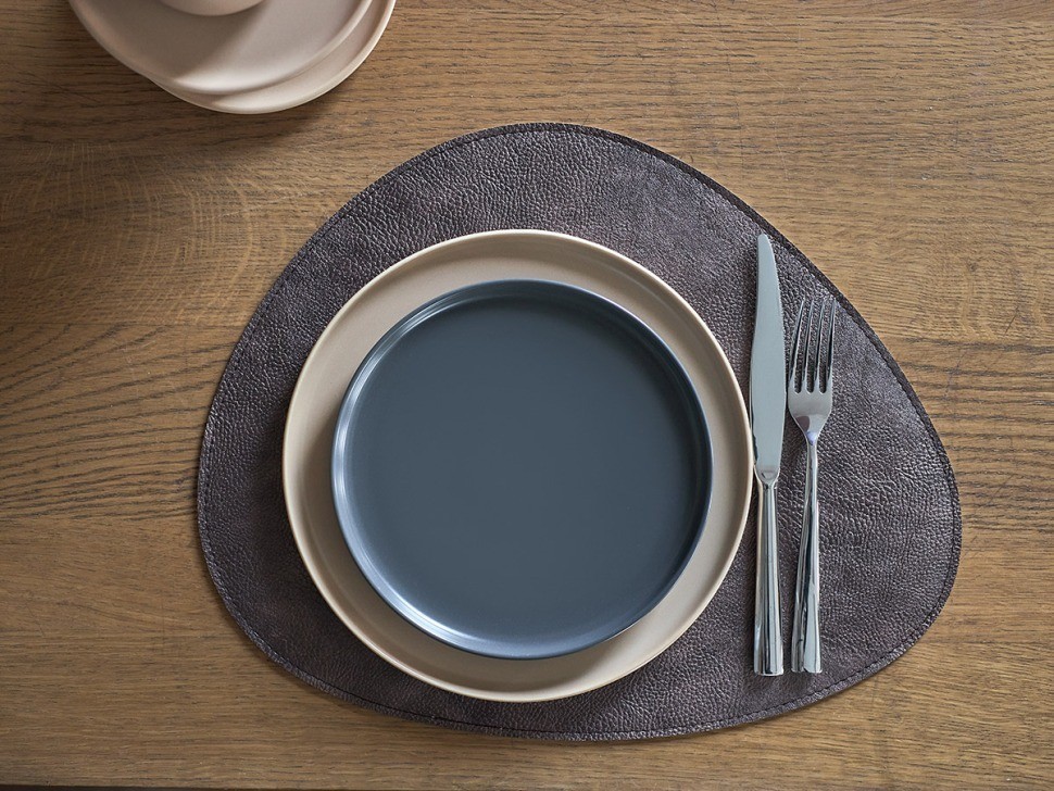 Набор из 2-х двухсторонних сервировочных салфеток drop, 33х41 см, шоколадный/бежевый (79235)