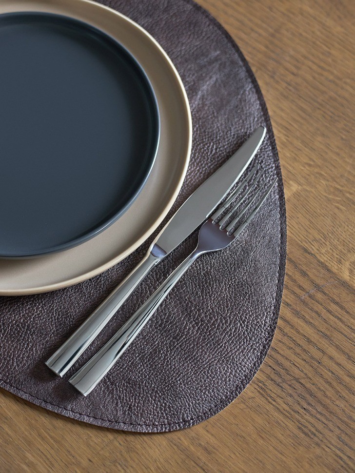 Набор из 2-х двухсторонних сервировочных салфеток drop, 33х41 см, шоколадный/бежевый (79235)