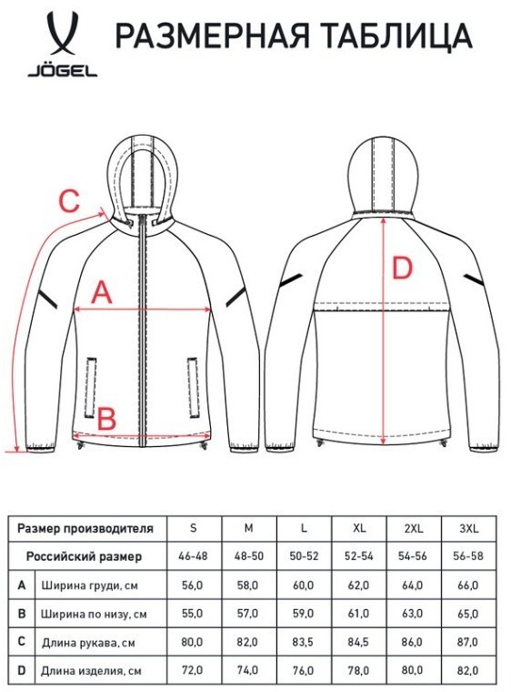 Куртка ветрозащитная JOGEL CAMP 2 Rain Jacket, серый (2113013)