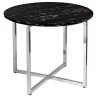 Стол журнальный круглый черный / хром d60*48cм (TT-00011723)