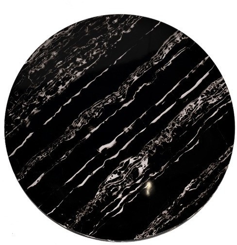 Стол журнальный круглый черный / хром d60*48cм (TT-00011723)