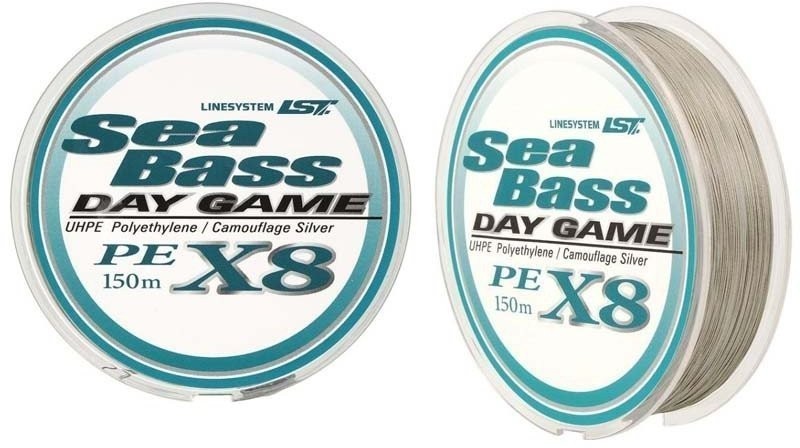 Шнур плетеный Linesystem Sea Bass X8 Day Gaмe #1,5 (0,205мм) 150м silver (79021)