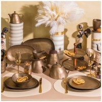 Блюдо с ручками bronco &quot;bronze&quot; 30*18,5*9 см (474-179)