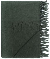 Плед мохеровый хвойно-зеленого цвета из коллекции essential, 130х180 см (79737)