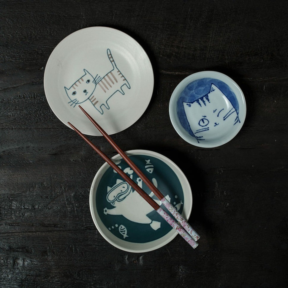 Чаша 18976, 10 см, фарфор, white, blue, TOKYO DESIGN