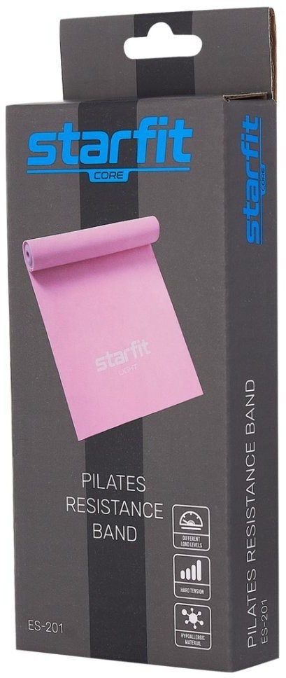 Лента для пилатеса STARFIT ES-201 1200x150x0,35 мм, розовый пастель (1120840)