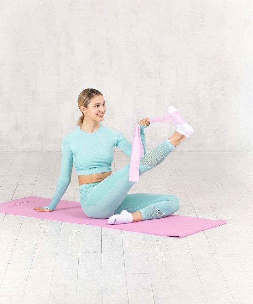 Лента для пилатеса STARFIT ES-201 1200x150x0,35 мм, розовый пастель (1120840)