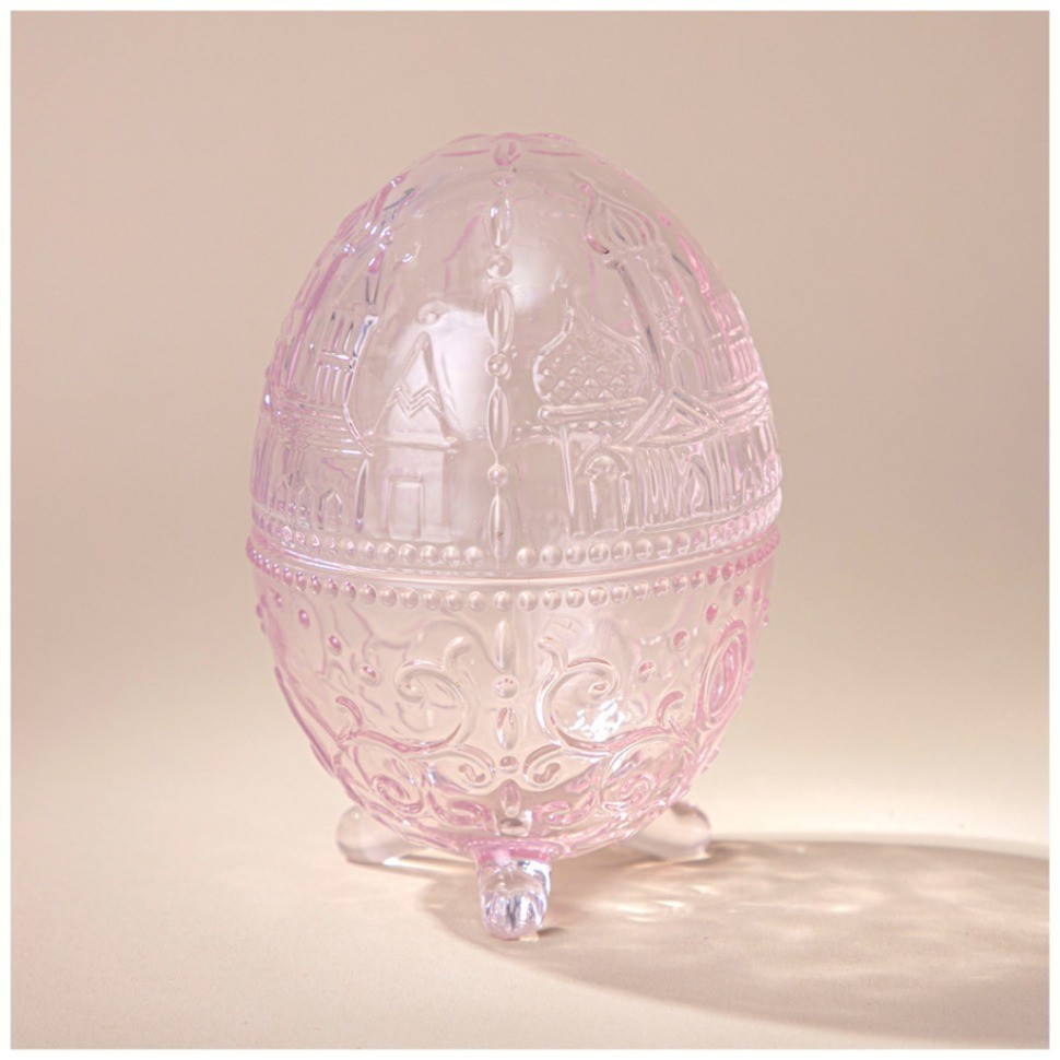 Емкость для хранения с крышкой "easter" purple 9х9х13 см Lefard (196-116)