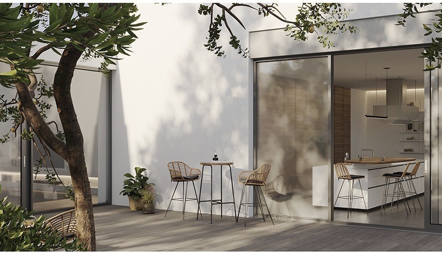 Стул барный vetle bent, ротанг (75830)