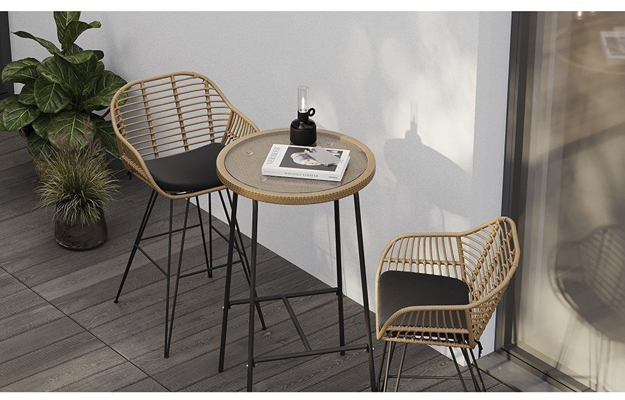 Стул барный vetle bent, ротанг (75830)