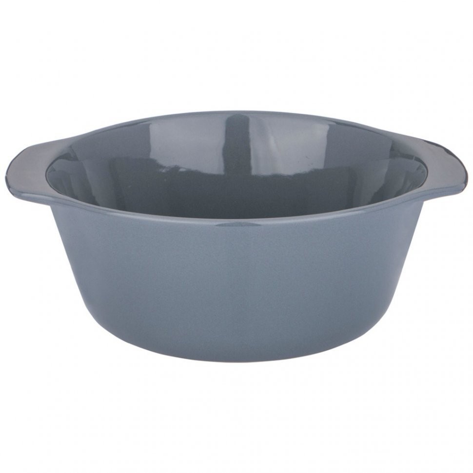 Форма для запекания со стеклянной жаропрочной крышкой agness 28*23*13,4см 2,5л серая (189-311)