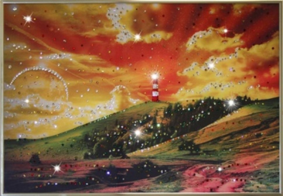 Картина На краю Земли с кристаллами Swarovski (1219)