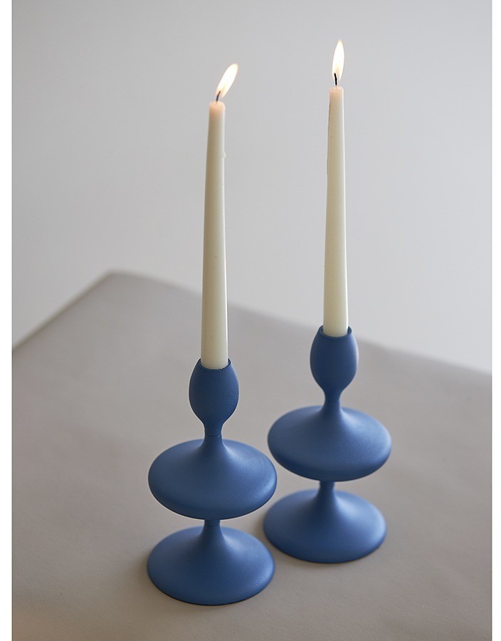 Подсвечник vivlend, 20 см, синий (77325)