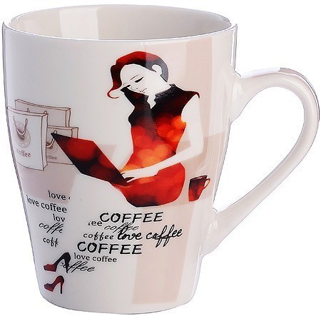 Набор кружек 340 мл 4 шт Coffee LORAINE (31219-Н1)