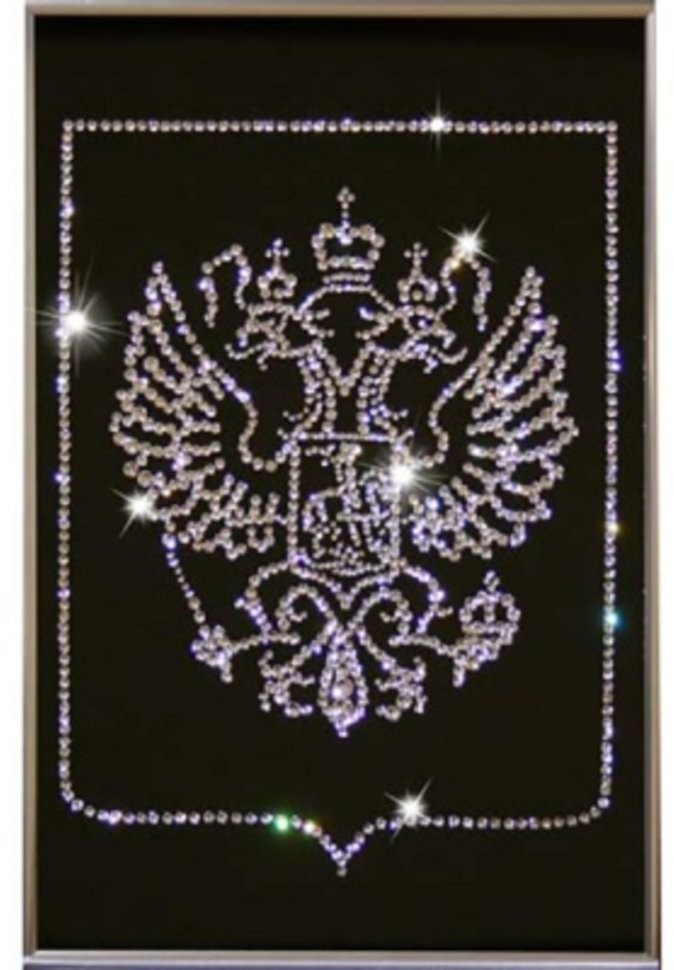Картина Герб малый с кристаллами Swarovski (1078)