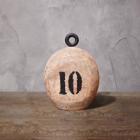 Декор гиря FO-1540A, MANGO WOOD AND IRON, Natural mango, ROOMERS FURNITURE