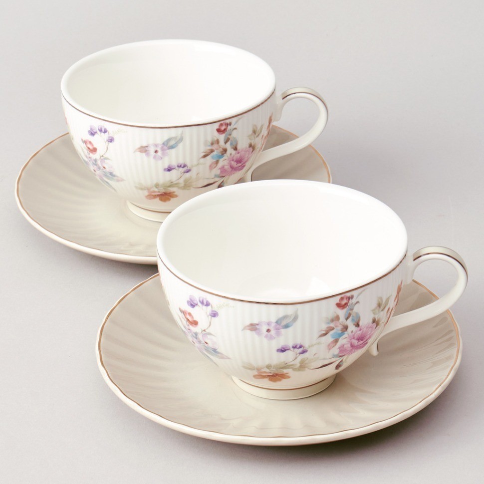 Чайный набор lefard "времена года" на 2 пер. 4 пр. 250 мл серый (42-574)