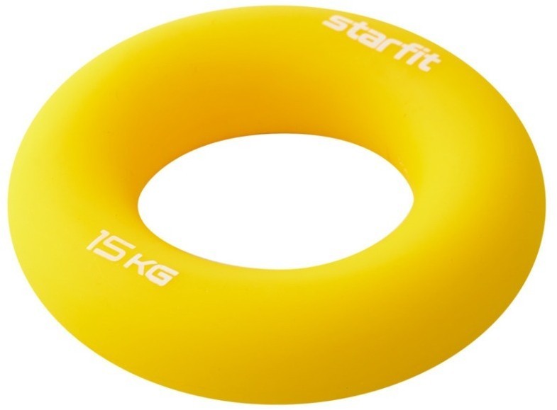Эспандер кистевой STARFIT ES-404 Кольцо, 15 кг, силикон, желтый (1121039)