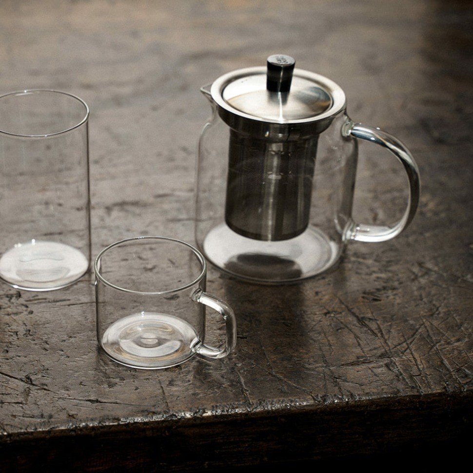 Чайник S'042A, 9, Боросиликатное стекло, металл, clear/chrom, SAMADOYO