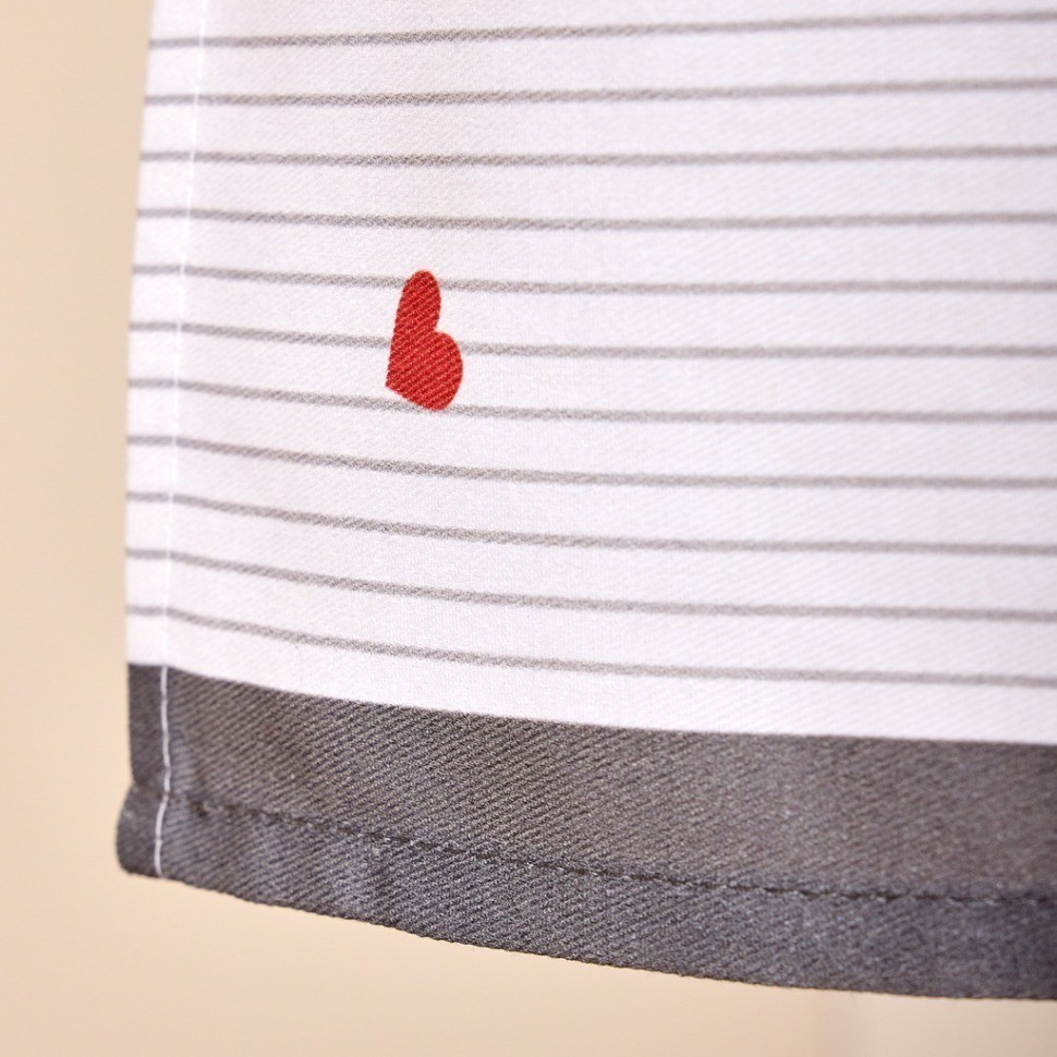 Фартук "романтика",белый, 100% хлопок,твил SANTALINO (850-722-7)