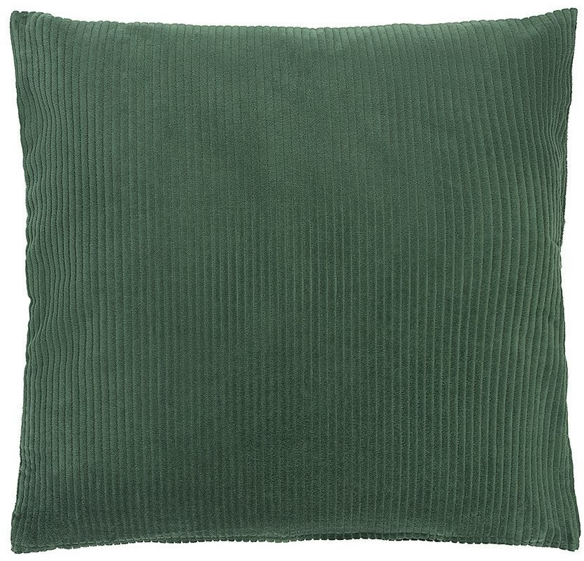 Чехол на подушку фактурный из хлопкового бархата зеленого цвета  из коллекции essential, 45х45 см (74390)