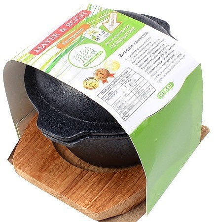 Кастрюля чугунная на подставке 0,3 л MAYER BOCH (26801)