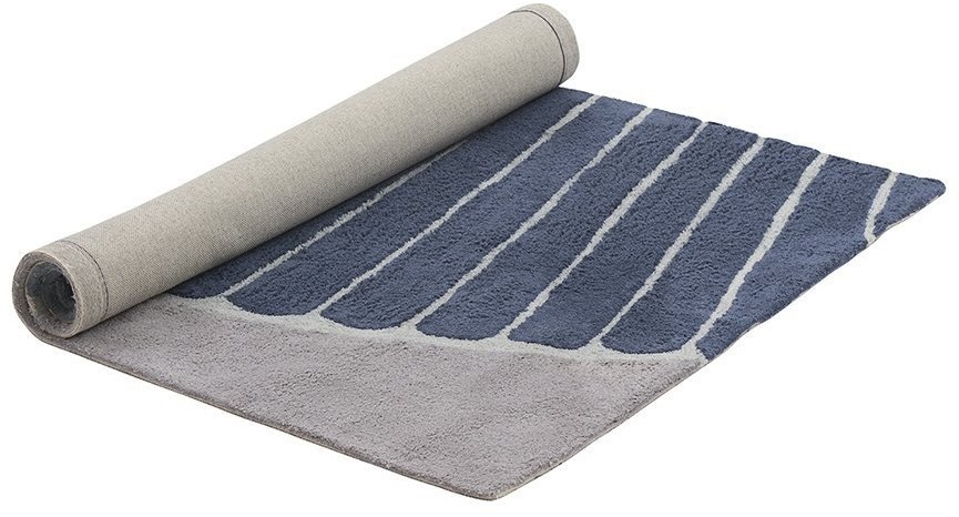 Ковер из хлопка с рисунком tea plantation серого цвета из коллекции terra, 120х180 см (74501)