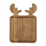 Менажница "Олень" малая 23х16 см деревянная, дуб ДРВ-04/1