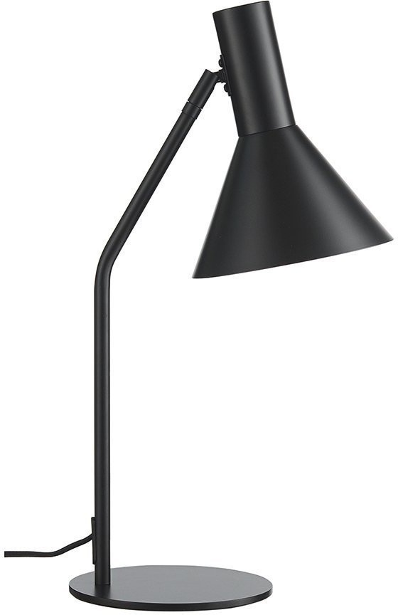 Лампа настольная lyss, 50х25хD18 см, черная матовая (67918)