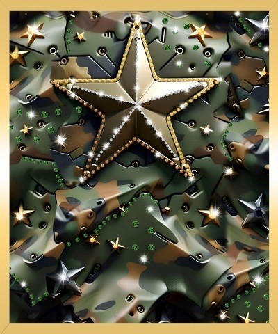 Картина ЗВЕЗДА НАДЕЖДЫ с кристаллами Swarovski (3164)