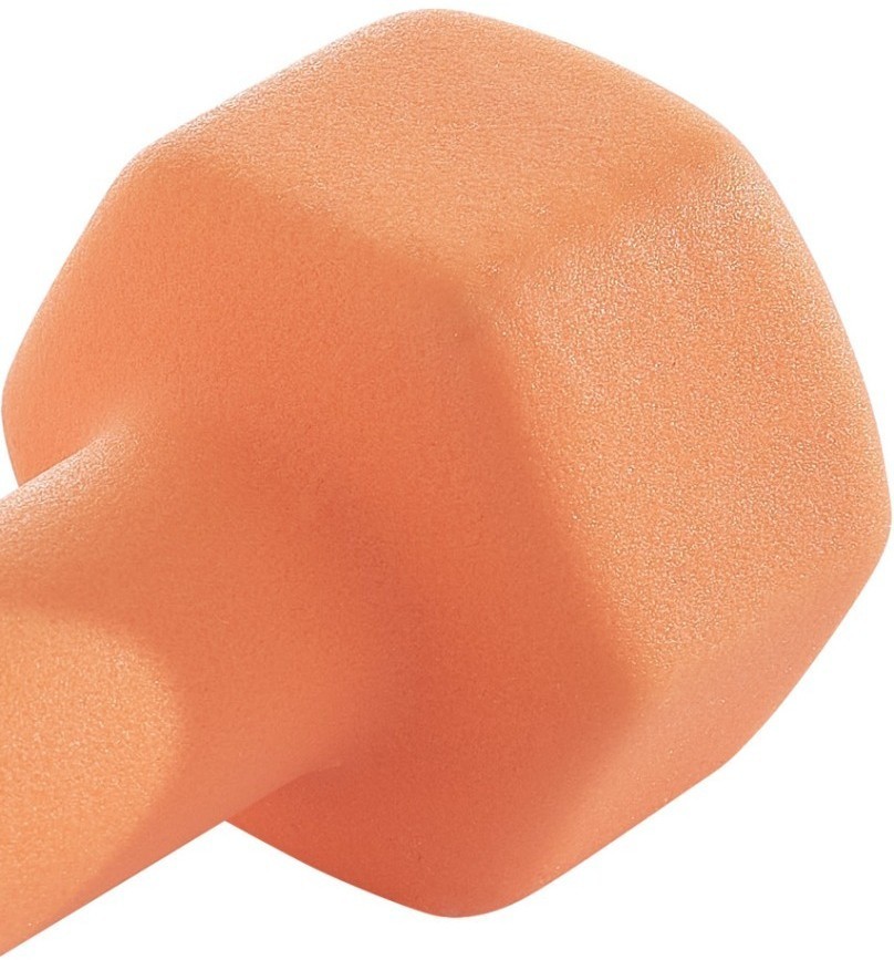 УЦЕНКА Гантель неопреновая DB-201 2 кг, оранжевый пастель (2100375)